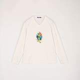 【RIELABO】グラフィック×ロゴプリントVネックTシャツ | NICOLE | 詳細画像8 