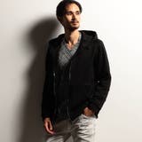 49ブラック | 【RIELABO】パネル切り替えデザインジップアップパーカ | NICOLE