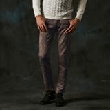 29グレー | 【ＷＥＢ限定】ポンチスウェードムラスモーク柄ストレッチパンツ | NICOLE