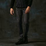 49ブラック | 【ＷＥＢ限定】ポンチスウェードムラスモーク柄ストレッチパンツ | NICOLE