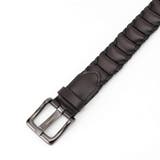 17ダークブラウン | ピースメッシュレザーベルト | NICOLE