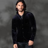 67ネイビー | ハイストレッチ別珍シャツ | NICOLE