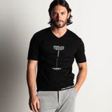 49ブラック | 激シルケットロゴプリント半袖Tシャツ | NICOLE