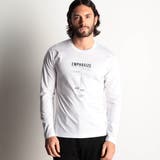 09ホワイト | 激シルケットロゴプリント長袖Tシャツ | NICOLE