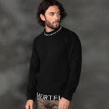 49ブラック | ロゴダンボールモックネックプルオーバー | NICOLE