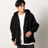 49ブラック | TCダンボールZIPパーカー | NICOLE