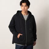 67ネイビー | TCダンボールZIPパーカー | NICOLE