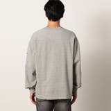日本製 デラヴェ天竺切り替えロングスリーブTシャツ | NICOLE | 詳細画像3 