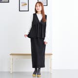 リブベロアタイトスカート | NICOLE | 詳細画像18 