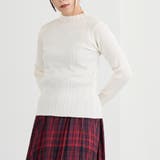 28オフホワイト | ランダムリブニットプルオーバー | NICOLE