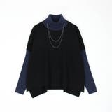 ネックレス付きバイカラースクエアハイネックニット | NICOLE | 詳細画像13 