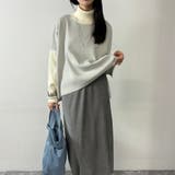 ネックレス付きバイカラースクエアハイネックニット | NICOLE | 詳細画像19 