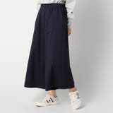 67ネイビー | スーパーストレッチ 裏起毛ワイドパンツ | NICOLE