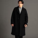 49ブラック | MILIOR カシミヤ混ウールメルトン チェスターコート | NICOLE