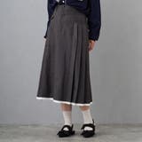 39チャコールグレー | アシメプリーツAラインスカート | NICOLE