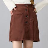 13ブラウン | ピーチ起毛プリーツMIXミニスカート | NICOLE