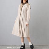 18ベージュ | アシンメトリープリーツワンピース | NICOLE