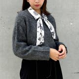 19ライトグレー | モヘアタッチニットプルオーバー | NICOLE