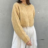20イエロー | モヘアタッチニットプルオーバー | NICOLE