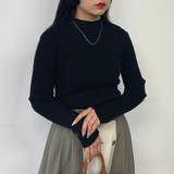 49ブラック | ハイネックリブニット | NICOLE