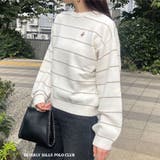 28オフホワイト | 【BEVERLY HILLS POLO CLUB】ボーダーニットプルオーバー | NICOLE
