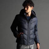 67ネイビー | マイクロスウェードダウンブルゾン | NICOLE