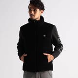 49ブラック | 【NICOLE SPORTS】3Dプリントタフタ袖ニット中綿ブルゾン | NICOLE