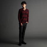 ジグザグ柄ジャカード Vネックプルオーバーニット | NICOLE | 詳細画像2