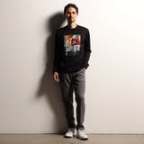 【RIELABO】グラフィックプリントクルーネック長袖Ｔシャツ | NICOLE | 詳細画像3 