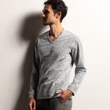 09ホワイト | 【RIELABO】フラワージャカードボンディング Ｖネックプルオーバー | NICOLE