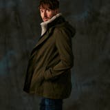 46カーキ | フード着脱２WAYスタンドコート | NICOLE