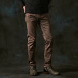 13ブラウン | ヨコクロサテンストレッチ裏起毛パンツ | NICOLE