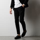 49ブラック | ウール調ジャージーイージースラックス | NICOLE