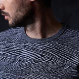 幾何学風バイヤス柄クルーネックニット | NICOLE | 詳細画像8