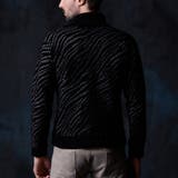 ゼブラ柄衿ファスナータートルネックニット | NICOLE | 詳細画像7 