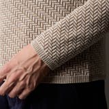 幾何学柄引き揃えJQクルーネックニット | NICOLE | 詳細画像10