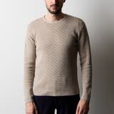 幾何学柄引き揃えJQクルーネックニット | NICOLE | 詳細画像6