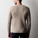 幾何学柄引き揃えJQクルーネックニット | NICOLE | 詳細画像8