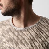 幾何学柄引き揃えJQクルーネックニット | NICOLE | 詳細画像9