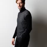 バスケットジャガードタートルネックニット | NICOLE | 詳細画像1