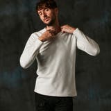 09ホワイト | ブリスターチェックJQＶネックプルオーバー | NICOLE