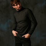 49ブラック | ブリスターストライプJQモックネックプルオーバー | NICOLE