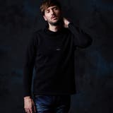 49ブラック | ショールカラー風オフタートルプルオーバー | NICOLE