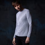 バイヤスジオメトリックモックネックプルオーバー | NICOLE | 詳細画像1 