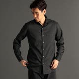 39チャコールグレー | ストレッチツイル カッタウェイカラーシャツ | NICOLE