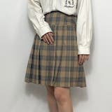 18ベージュ | チェックプリーツスカート | NICOLE