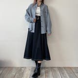 配色ステッチルーズCPOシャツ | NICOLE | 詳細画像16 