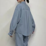 配色ステッチルーズCPOシャツ | NICOLE | 詳細画像17 