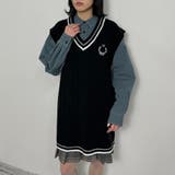 配色ステッチルーズCPOシャツ | NICOLE | 詳細画像18 