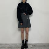 配色ステッチルーズCPOシャツ | NICOLE | 詳細画像19 